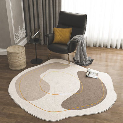 Irregular Round Plush Carpet